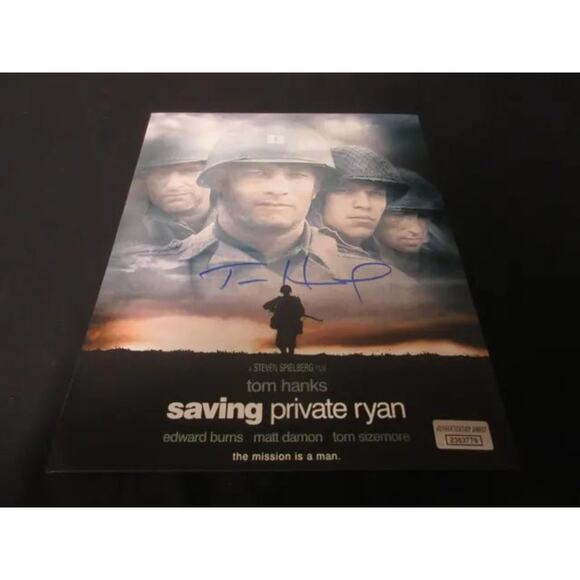 TOM HANKS SIGNED Saving Private Ryan 8x10 Photo WITH COA